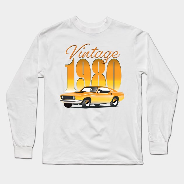 Vintage 1980 Long Sleeve T-Shirt by nickemporium1